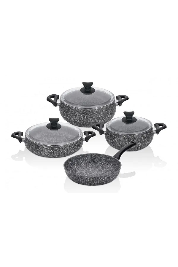 Taç Mastercook Tombik 7 Piece Set Gray